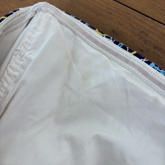 Lilly Pulitzer Bowen Geometric Embroidered Strapless Navy Dress Size 8 Cotton - Picture 9 of 10